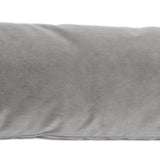 Deko-Kissen - stilvoller Samt-Stoff OXFORD Anthrazit 70 x 25 cm
